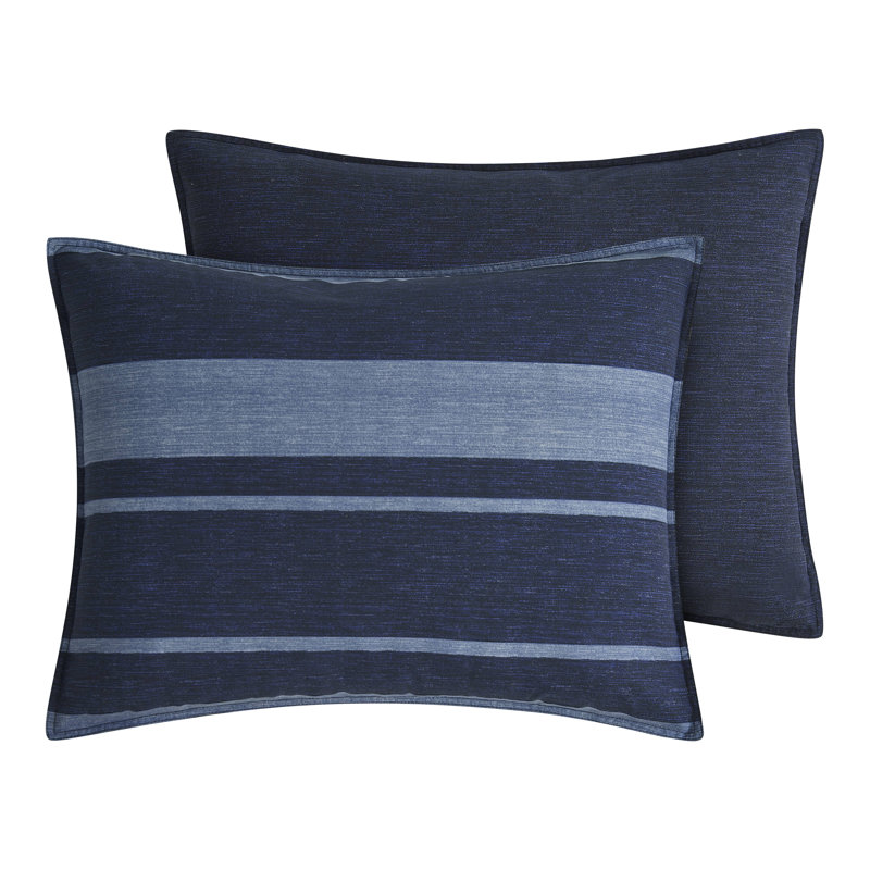 Nautica Longpoint Navy Cotton Comforter Set Twin